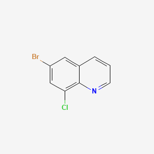 6-Bromo-8-chloroquinoline chemical structure (CAS 16567-13-8)