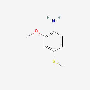 2-Methoxy-4-(methylsulfanyl)aniline chemical structure (CAS 1657-84-7)
