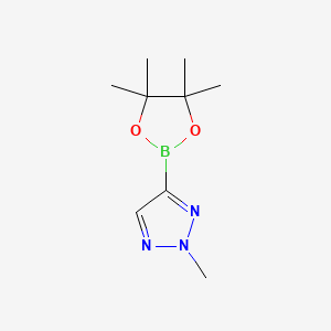 2-Methyl-4-(4,4,5,5-tetramethyl-1,3,2-dioxaborolan-2-yl)-2H-1,2,3-triazole chemical structure (CAS 1657004-85-7)