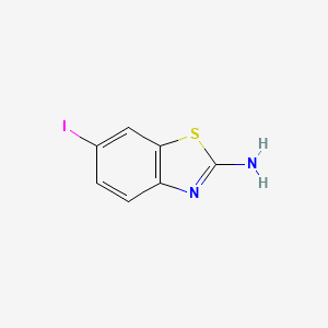 6-Iodobenzo[d]thiazol-2-amine chemical structure (CAS 16582-58-4)