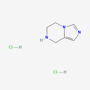 5,6,7,8-Tetrahydroimidazo[1,5-a]pyrazine dihydrochloride chemical structure (CAS 165894-10-0)