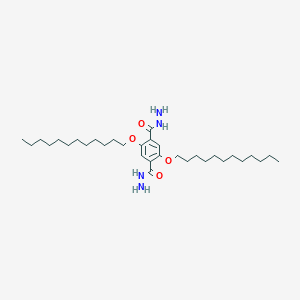2,5-Bis(dodecyloxy)terephthalohydrazide chemical structure (CAS 165898-16-8)