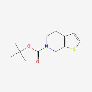 tert-Butyl 4,5-dihydrothieno[2,3-c]pyridine-6(7H)-carboxylate chemical structure (CAS 165947-52-4)