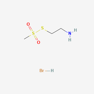S-(2-Aminoethyl) methanesulfonothioate hydrobromide chemical structure (CAS 16599-33-0)