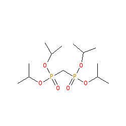 Tetraisopropyl methylenebis(phosphonate) chemical structure (CAS 1660-95-3)
