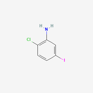 2-Chloro-5-iodoaniline chemical structure (CAS 16604-98-1)