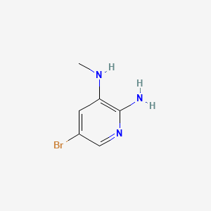 5-Bromo-N3-methylpyridine-2,3-diamine chemical structure (CAS 166047-15-0)