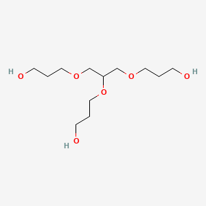 3,3',3''-[1,2,3-Propanetriyltris(oxy)]tris(1-propanol) chemical structure (CAS 16607-62-8)