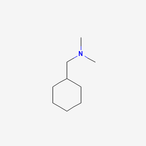 1-Cyclohexyl-N,N-dimethylmethanamine chemical structure (CAS 16607-80-0)