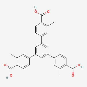 5'-(4-Carboxy-3-methylphenyl)-3,3''-dimethyl-[1,1':3',1''-terphenyl]-4,4''-dicarboxylic acid chemical structure (CAS 1660960-36-0)