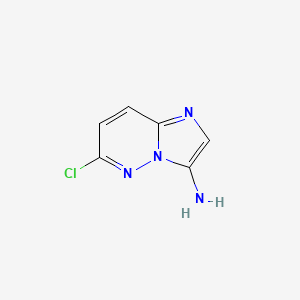 6-Chloroimidazo[1,2-b]pyridazin-3-amine chemical structure (CAS 166176-45-0)