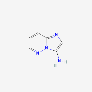 Imidazo[1,2-b]pyridazin-3-amine chemical structure (CAS 166176-46-1)