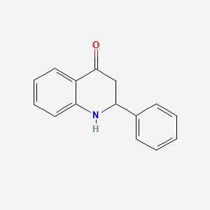 2-Phenyl-2,3-dihydroquinolin-4(1H)-one chemical structure (CAS 16619-14-0)