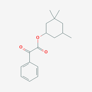3,3,5-Trimethylcyclohexyl 2-oxo-2-phenylacetate chemical structure (CAS 16623-22-6)