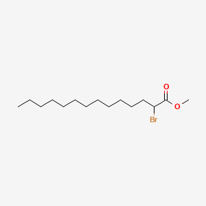 Methyl 2-bromotetradecanoate chemical structure (CAS 16631-25-7)