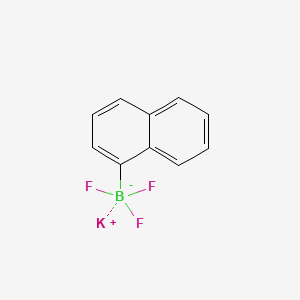 Potassium trifluoro(naphthalen-1-yl)borate chemical structure (CAS 166328-07-0)