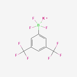 Potassium (3,5-bis(trifluoromethyl)phenyl)trifluoroborate chemical structure (CAS 166328-09-2)