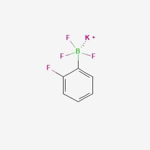 Potassium trifluoro(2-fluorophenyl)borate chemical structure (CAS 166328-10-5)