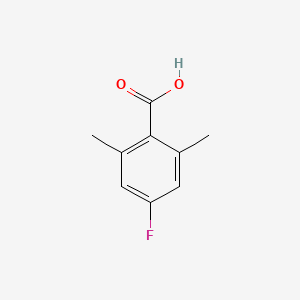 2,6-Dimethyl-4-fluorobenzoic acid chemical structure (CAS 16633-50-4)