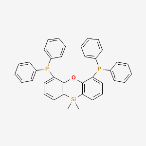 (10,10-Dimethyl-10H-dibenzo[b,e][1,4]oxasiline-4,6-diyl)bis(diphenylphosphine) chemical structure (CAS 166330-11-6)