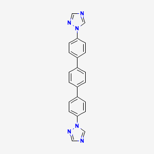 4,4''-Di(1H-1,2,4-triazol-1-yl)-1,1':4',1''-terphenyl chemical structure (CAS 1663497-64-0)