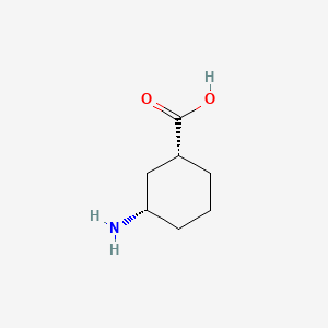 cis-3-Aminocyclohexanecarboxylic acid chemical structure (CAS 16636-51-4)
