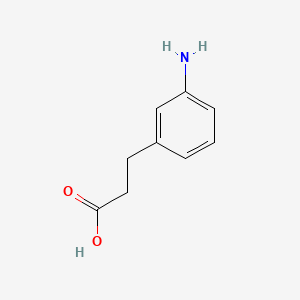 3-(3-Aminophenyl)propanoic acid chemical structure (CAS 1664-54-6)