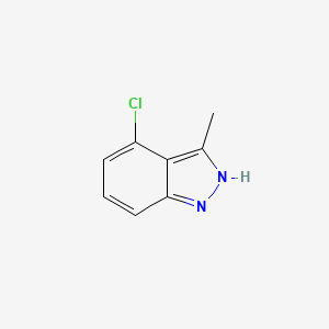 4-Chloro-3-methyl-1H-indazole chemical structure (CAS 16640-87-2)