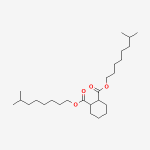 Bis(7-methyloctyl) cyclohexane-1,2-dicarboxylate chemical structure (CAS 166412-78-8)