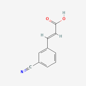 3-(3-Cyanophenyl)acrylic acid chemical structure (CAS 16642-93-6)