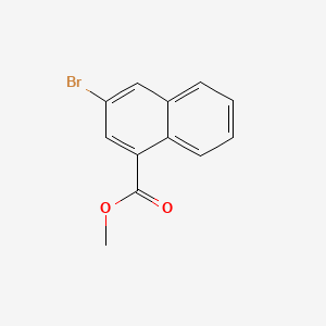 Methyl 3-bromo-1-naphthoate chemical structure (CAS 16650-63-8)