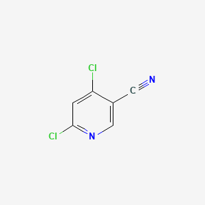 4,6-Dichloronicotinonitrile chemical structure (CAS 166526-03-0)