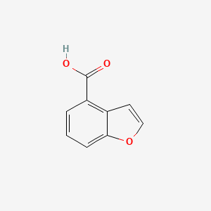 Benzofuran-4-carboxylic acid chemical structure (CAS 166599-84-4)