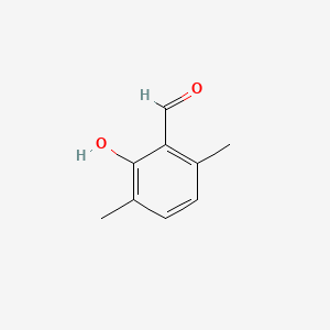 2-Hydroxy-3,6-dimethylbenzaldehyde chemical structure (CAS 1666-04-2)