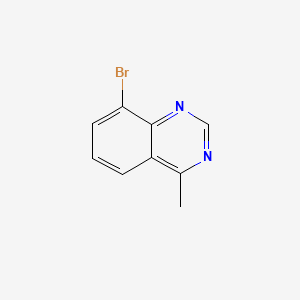 8-Bromo-4-methylquinazoline chemical structure (CAS 1666113-01-4)