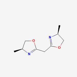 Bis((S)-4-methyl-4,5-dihydrooxazol-2-yl)methane chemical structure (CAS 1666116-57-9)