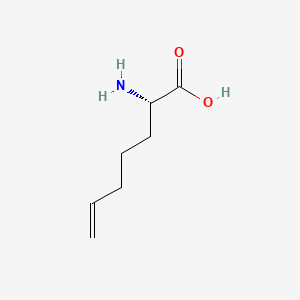 (S)-2-Aminohept-6-enoic acid chemical structure (CAS 166734-64-1)
