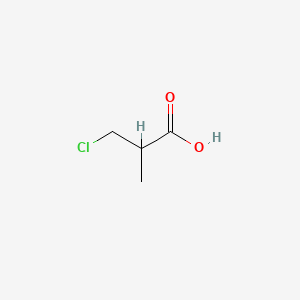 3-Chloro-2-methylpropanoic acid chemical structure (CAS 16674-04-7)