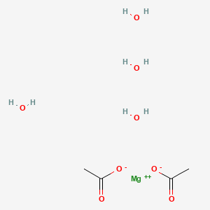 Magnesium acetate tetrahydrate chemical structure (CAS 16674-78-5)