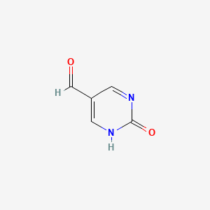 2-Hydroxypyrimidine-5-carbaldehyde chemical structure (CAS 166757-62-6)