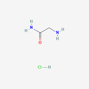 H-Gly-NH2.HCl chemical structure (CAS 1668-10-6)