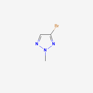 4-Bromo-2-methyl-2H-1,2,3-triazole chemical structure (CAS 16681-67-7)