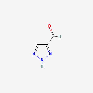 1H-1,2,3-Triazole-4-carbaldehyde chemical structure (CAS 16681-68-8)