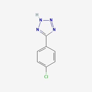 5-(4-Chlorophenyl)-1H-tetrazole chemical structure (CAS 16687-61-9)