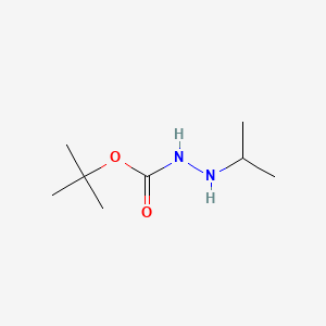 tert-Butyl 2-isopropylhydrazinecarboxylate chemical structure (CAS 16689-35-3)