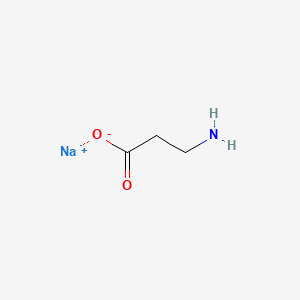 Sodium 3-aminopropanoate chemical structure (CAS 16690-93-0)