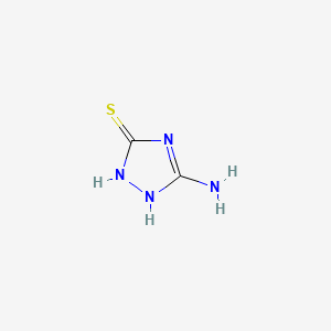 3-Amino-1H-1,2,4-triazole-5-thiol chemical structure (CAS 16691-43-3)