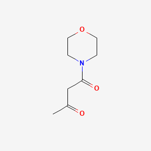 1-Morpholinobutane-1,3-dione chemical structure (CAS 16695-54-8)
