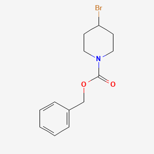 Benzyl 4-bromopiperidine-1-carboxylate chemical structure (CAS 166953-64-6)