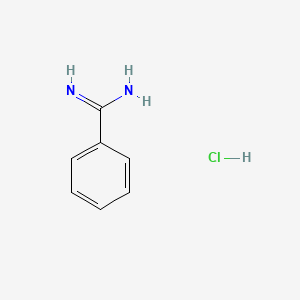 Benzimidamide hydrochloride chemical structure (CAS 1670-14-0)